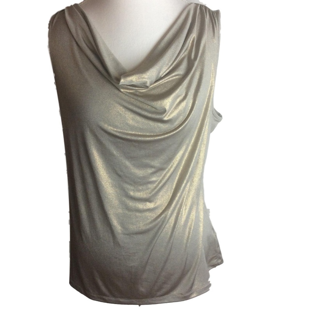 212 Collection Shimmer Sleeveless Shirt Top